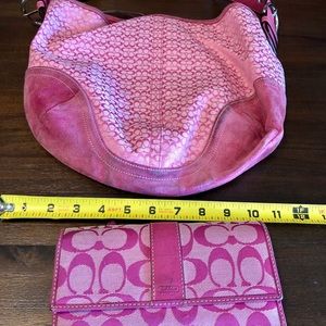 Coach Bags - Pink authentic Coach Purse & WALLET Coach Bags - Pink authentic Coach Purse & WALLET
